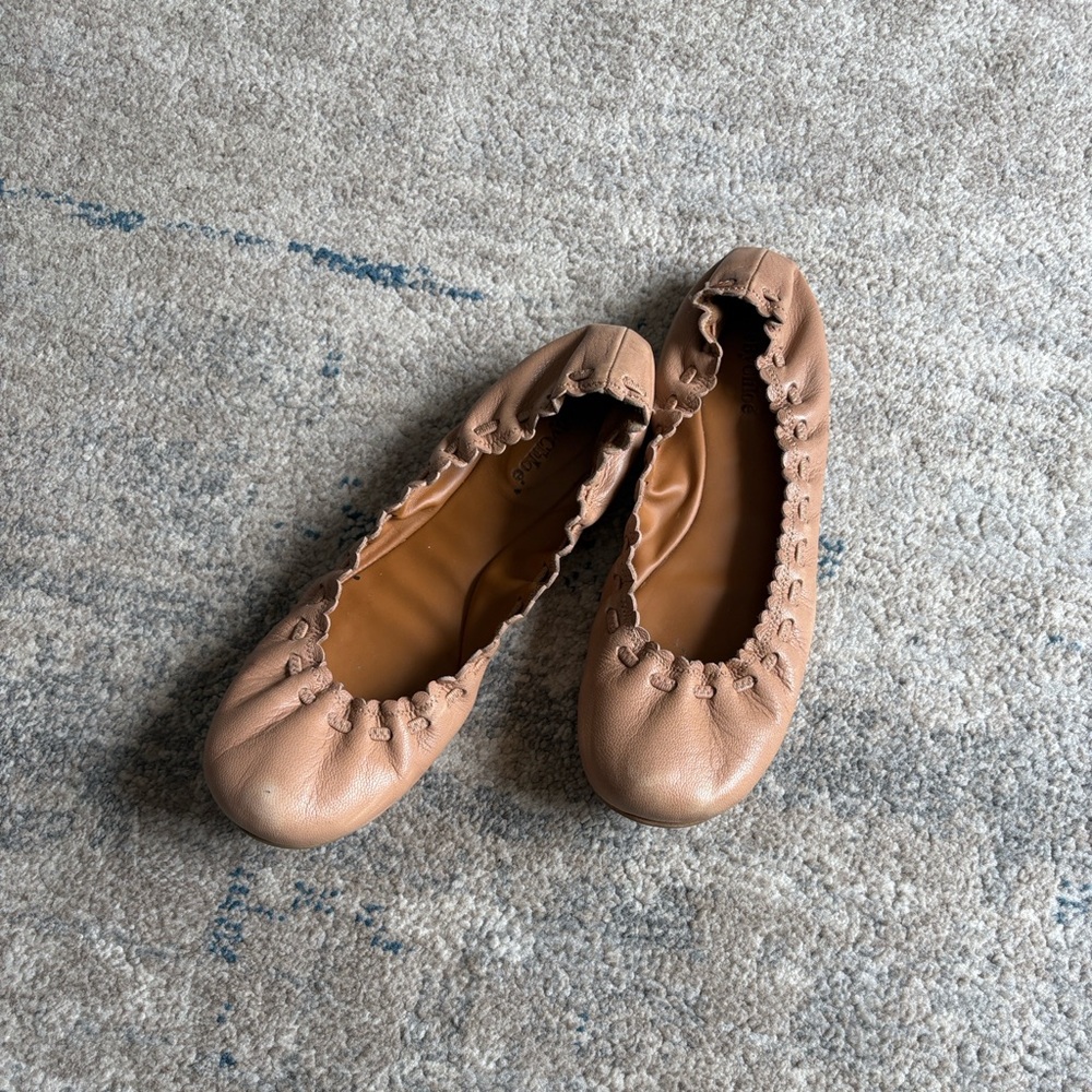 See By Chloe Nude Leather Flats